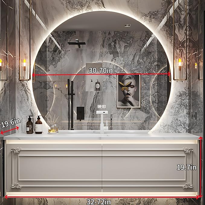 34IN Modern Bathroom Cabinet - Image 2