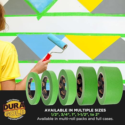 Dura-Gold Green Automotive Masking Tape 2 Inch, Case of 18 Rolls - Image 7