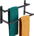 KOKOSIRI 16 Inch Double Towel Bar Bath Towel Racks Bathroom Towel Holder Towel by KOKOSIRI