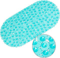 WELTRXE Pebbles Bath Mat Oval Non-Slip Bathtub Mat by WELTRXE