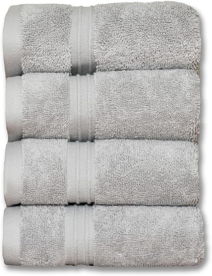 Milara Turkish Super-Plush Wash Cloths Set 4-Piece | Premium 100% Cotton by MilaraCreations