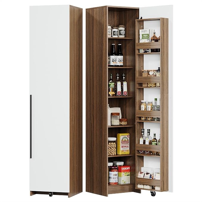 IRONCK 70" Pantry Storage Cabinet, Single Cabinet Pantry, Freestanding Tall by IRONCK