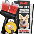 FlexIt Flexible Slicker Brush for Dogs by GroomersHelper