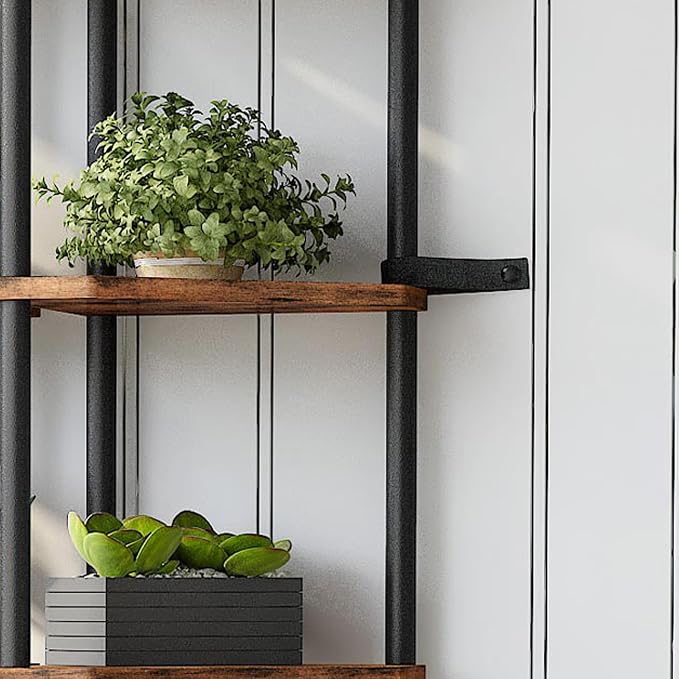 6 Tier Corner Shelf, 66.5'' Tall Standing Shelf, Narrow Display Shelf Stand - Image 8
