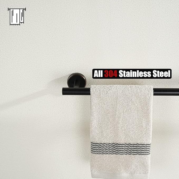 JQK Towel Bar Oil Rubbed Bronze, 19 Inch 304 Stainless Steel Thicken 0.8mm - Image 7