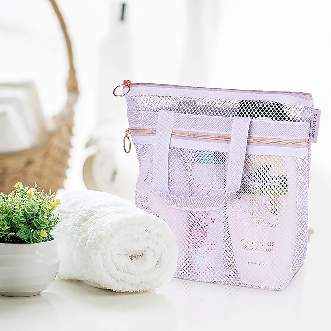 Mesh Shower Bag 10.2x9.9'' Quick-Dry Caddy - Image 5