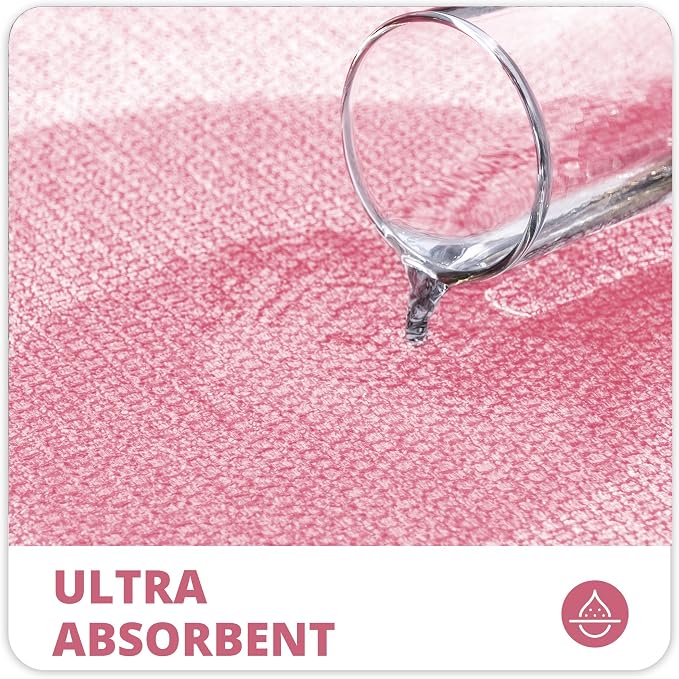 Bath Mat, Ultra Thin Bathroom Rugs, Rubber Bath Mats - Image 3