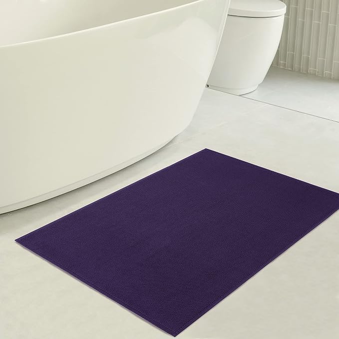 American Soft Linen Bath Rug, 20 in 34 in 100% Cotton Bath Mats Rugs - Image 3