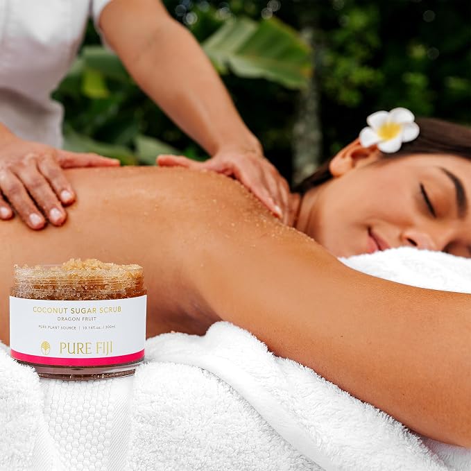 Pure Fiji Coconut Sugar Body Scrub, Dragon Fruit - Image 5