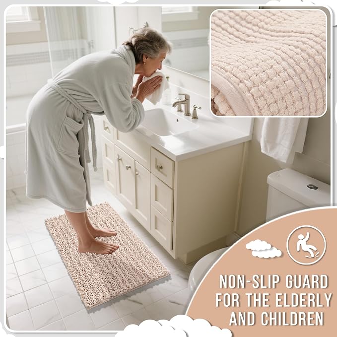 Yimobra Bathroom Rugs Non Slip Washable - Image 6