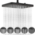 Hibbent 5 Spray Modes Shower Head, Large Rainfall Showerhead, High Flow by Hibbent