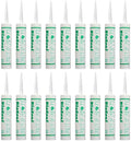 White BioSeal 100% Silicone Sealant Caulk Kitchen and Bath Grade, Waterproof by BladeDepot