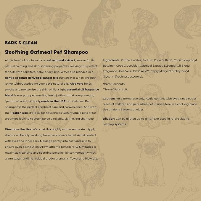 Oatmeal Dog Shampoo for Itchy Skin Relief - Image 2