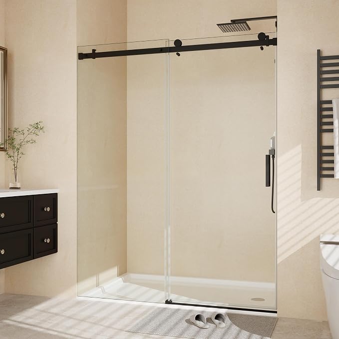 Frameless Sliding Shower Door, 44-48 Inches Wide x 76 Inches High, Features - Image 9