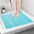 Shower Mat Non Slip，24"X24" Bathtub Mat Non Slip Square Shower Mats by Apacal
