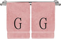 Monogrammed Hand Towel, Personalized Initial Gift, Extra Absorbent 100% Turkish by BareCotton