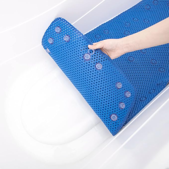 Bathtub Mat Non Slip Ivory 36” X 17” Shower Mat Soft Foam Bath Mats - Image 8