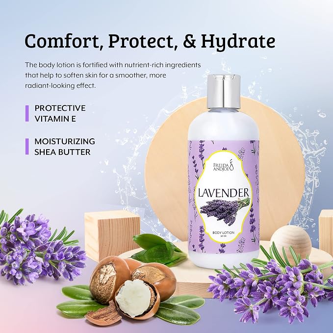 Home Spa Gift 10oz Deep Moisturizing Fragrance Body Lotion & 8 oz. Fine - Image 3