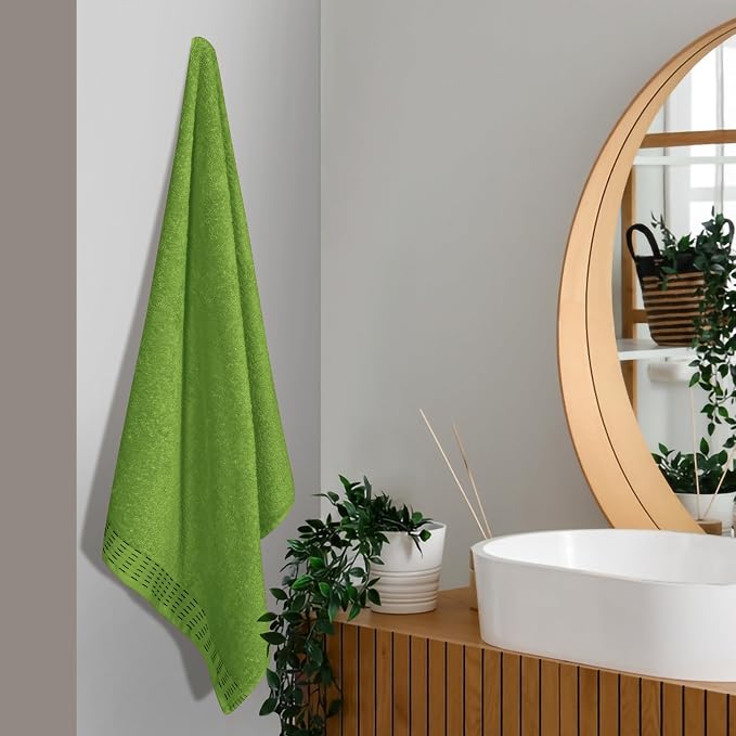 Cotton 2 Pack Oversized Bath Towel Set 28x55 inches, Large Bath Towels - Image 3