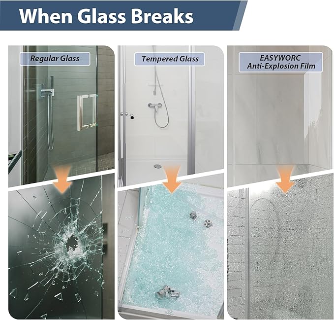 Frameless Bathtub Shower Door, 55-60" W x 60" H Sliding Tub Shower Door - Image 3