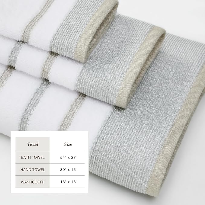 Great Bay Home Decorative Bath Towel Set - Image 5