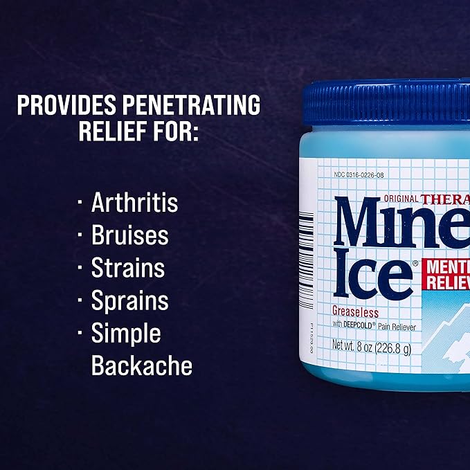 Mineral Ice Therapeutic Pain Relieving Gel, 8 Ounce - Image 5