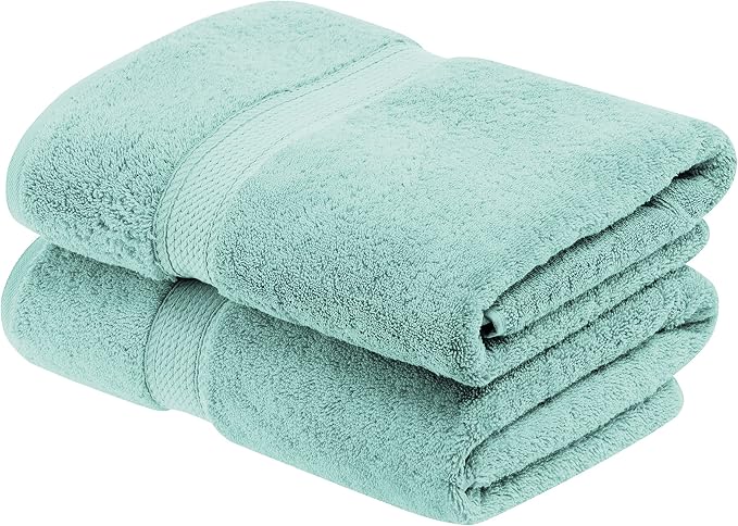 BLUENILEMILLS BNM Egyptian Cotton 2-Piece Towel Set, Includes 2 Bath Towels - Image 2