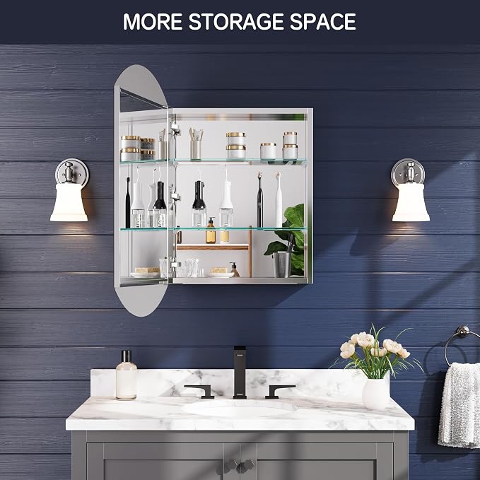 Medicine Cabinet 20" x 32", Bathroom Medicine Cabinet - Image 5