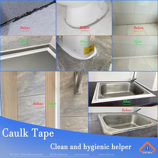 TOUSEA Waterproof Sealing Caulk Tape, Self Adhesive Sealant Strip - Image 4