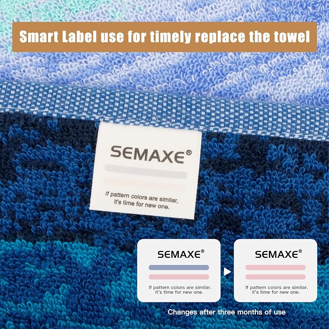 SEMAXE 12 Pack Hand Towels for Bathroom, 100% Cotton Towels - Image 5