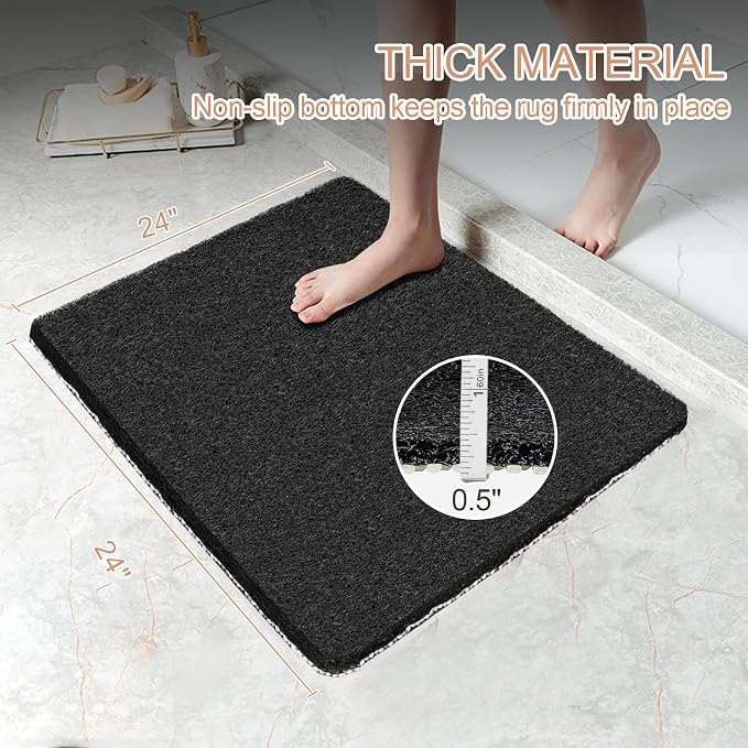 Joyhalo Shower Mats for Showers Anti Slip for Elderly, Bath Tub Mats for - Image 2
