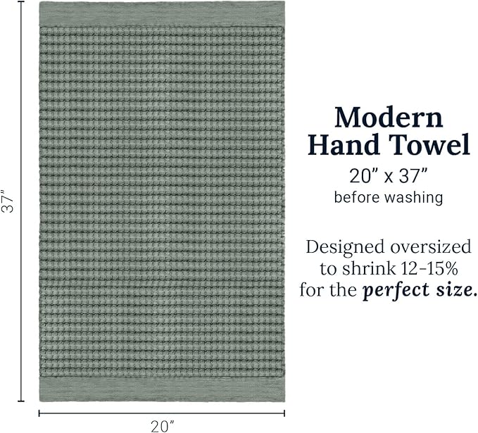GILDEN TREE Waffle Hand Towels for Bathroom Quick Dry Large Luxury Lint Free - Image 9