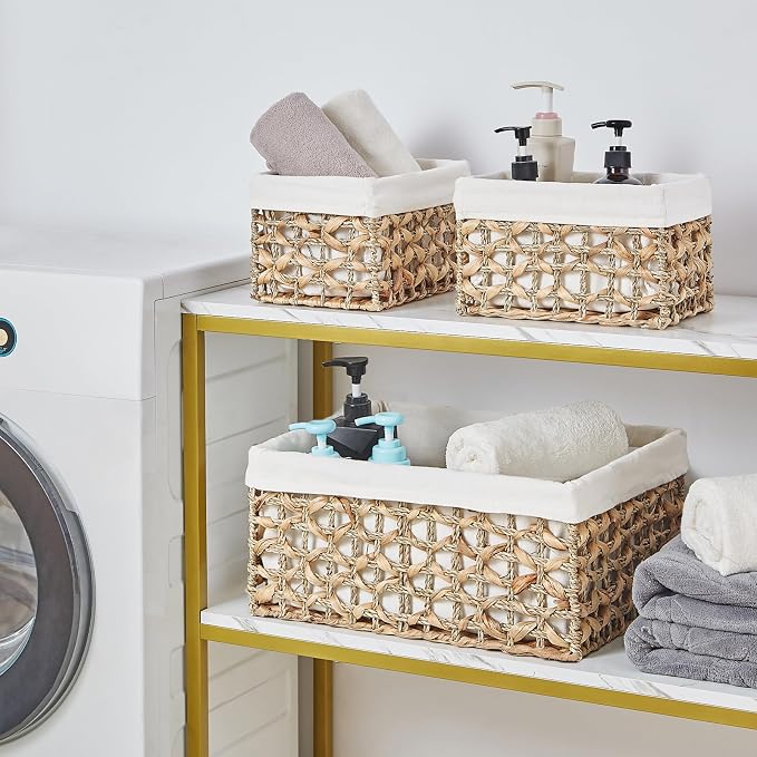 Vagusicc Wicker Basket, Large Wicker Storage Basket Bins - Image 5