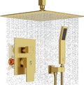 SR SUN RISE 12 Inch Ceiling Mounted Shower System Rain Mixer Shower Combo Set by SRSUNRISE