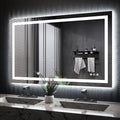 ISKM 48'' x 30'' LED Mirror for Bathroom Lighted Vanity Mirror for Wall Front by ISKM-IStillKeepMovin