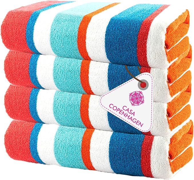 CASA COPENHAGEN Bora Bora Beach Towels Designed in Denmark Rough and Tough by CASACOPENHAGEN