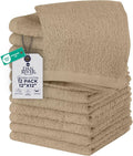 DAN RIVER 12 Pack Wash Cloths for Showering by DanRiver