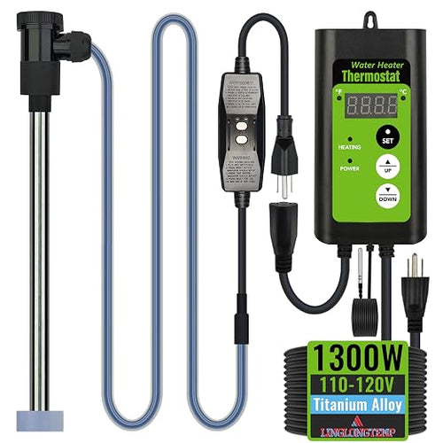 1300W Titanium Fully Submersible, Portable Pool & Hot Tub Electric immersion by Unknown