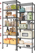 2 PACK 750 lbs Capacity Heavy Duty Garage Wire Rack Shelving, Adjustable by Homtura