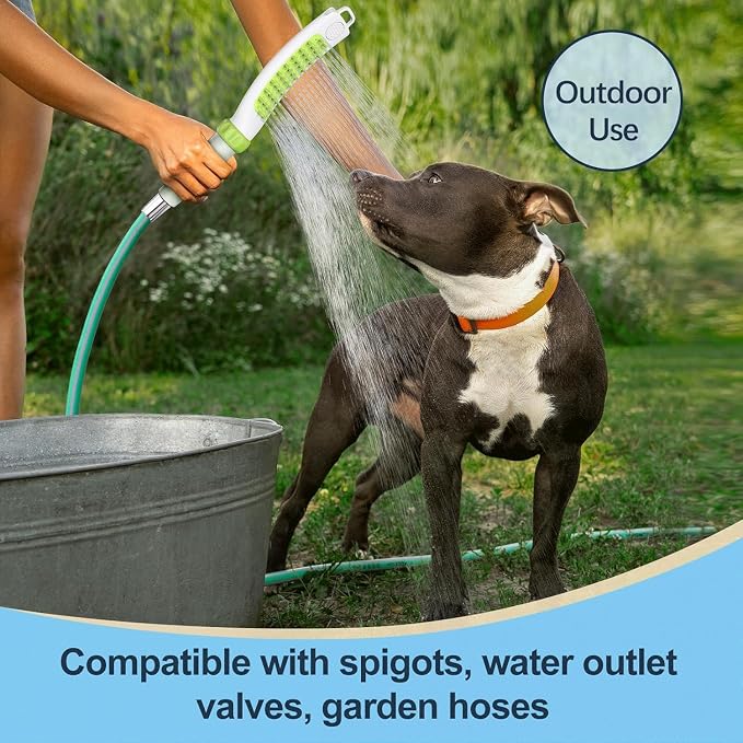 Dog Shower Attachment, Rubber Dog Grooming Bath Brush - Image 6
