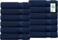 Delara 100% Organic Cotton Towels 650 GSM Plush Feather Touch Quick Dry Hand by Delara