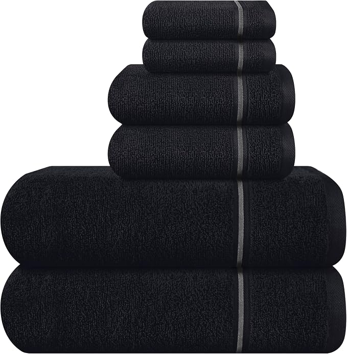 MyOwn Ultra Soft 6 Pack Cotton Towel Set, Contains 2 Bath Towels 28x55 inch by Unknown