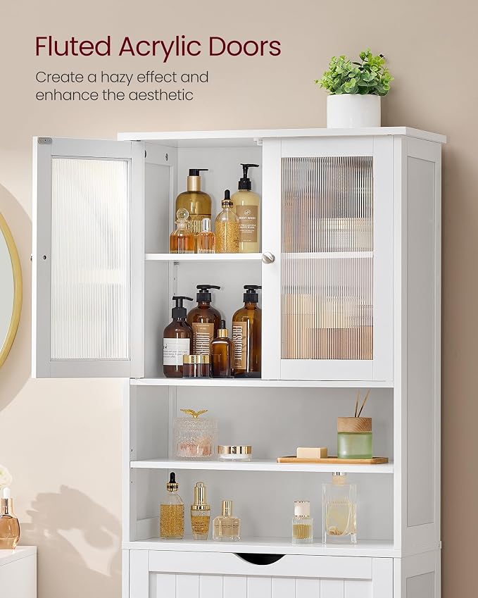 VASAGLE Storage Cabinet, Freestanding Storage Unit - Image 4