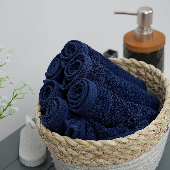 Tens Towels Pack of 60 Washcloths, 12 x 12 Inches, Lighter Weight, Quick to Dry - Image 4