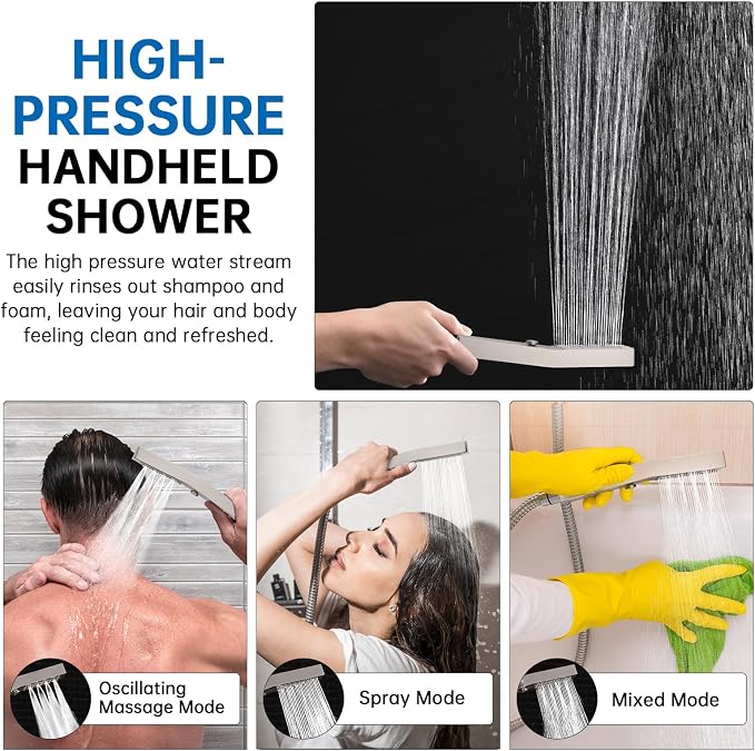 G-Promise All Metal 12 Inch Shower Head - Image 4