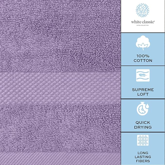 White Classic Luxury Soft Bath Sheet Towels - Image 6