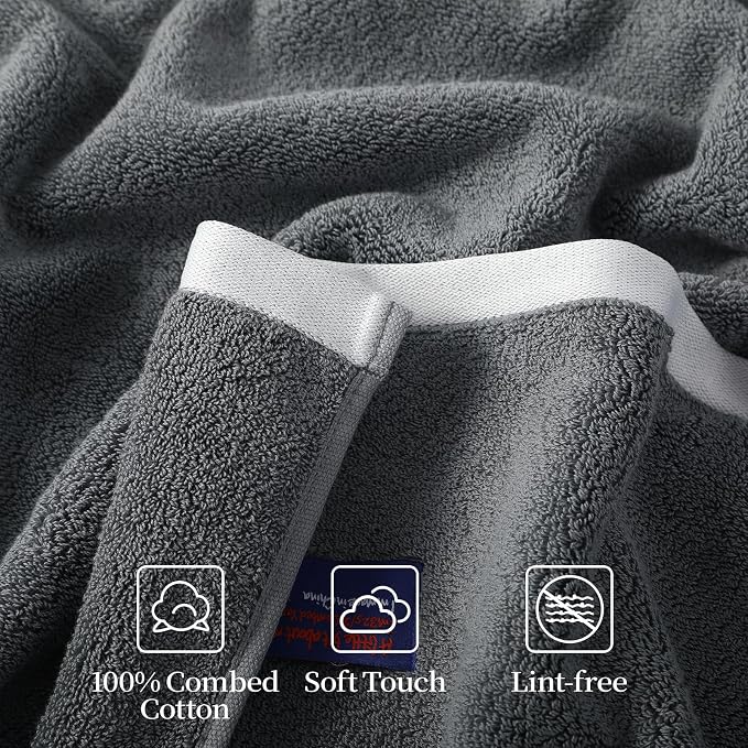 REDKISS 6 Pack Cotton Towel Set - Image 6