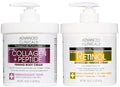 Advanced Clinicals Retinol Cream + Collagen Peptides Body Moisturizer & Face by AdvancedClinicals