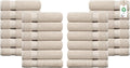 Delara 100% Organic Cotton Towels 650 GSM Plush Feather Touch Quick Dry Wash by Delara