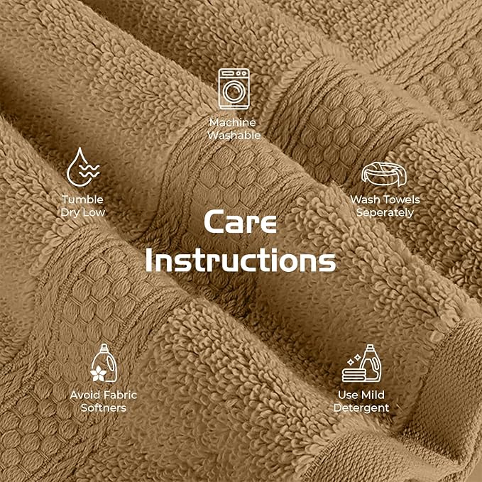 RIVERSIDE 12 Pack Premium 100% Cotton Face Washcloths, 550 GSM, 12 x 12 Inches - Image 6